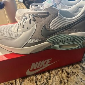Nike Air Max White and Gray Trainers